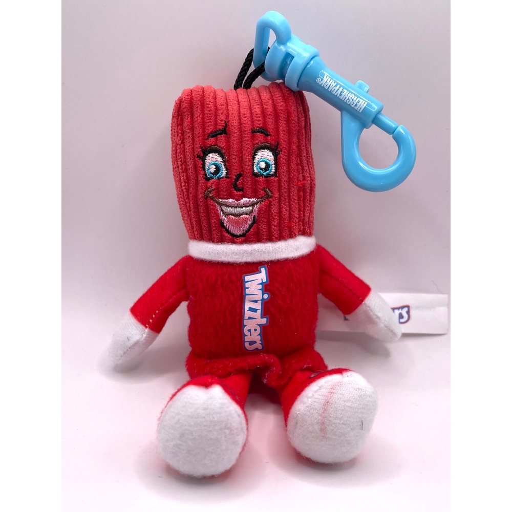 Twizzlers Plush Keychain Hersheypark 6in Red Candy Mascot Bag Charm Vintage